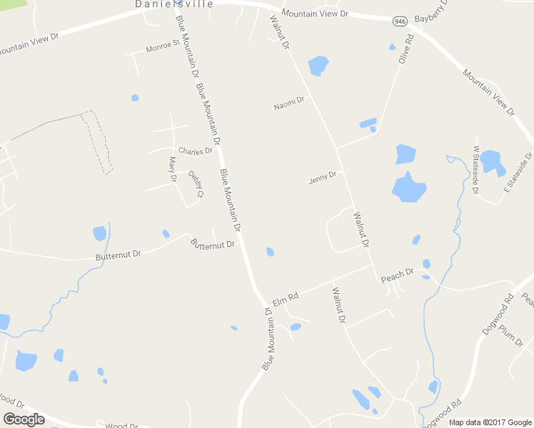map of restaurants, bars, coffee shops, grocery stores, and more near 1168 Blue Mountain Drive in Danielsville