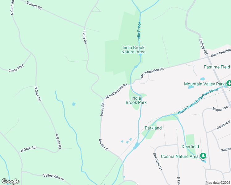 map of restaurants, bars, coffee shops, grocery stores, and more near 300 Mountainside Rd in Mendham Township