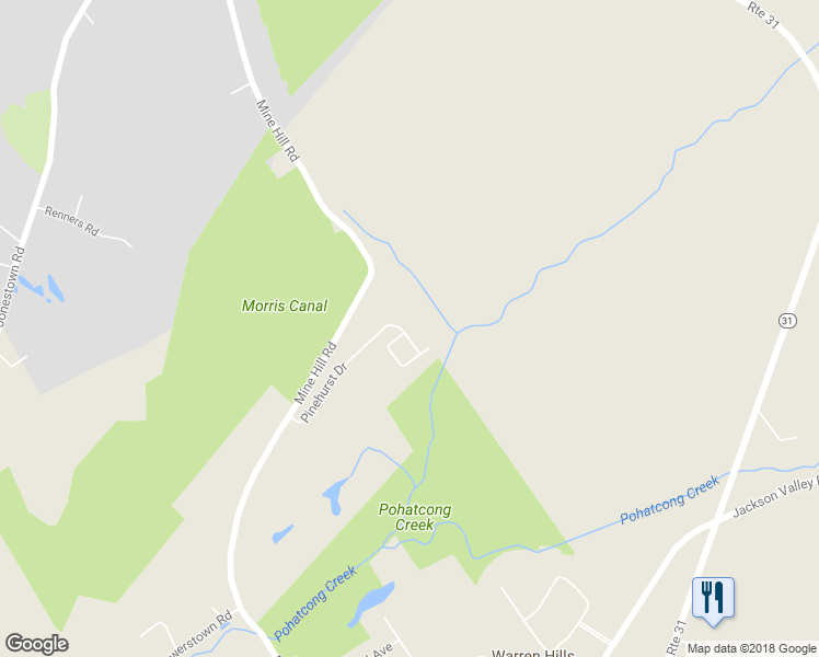 map of restaurants, bars, coffee shops, grocery stores, and more near 77 Pinehurst Drive in Washington