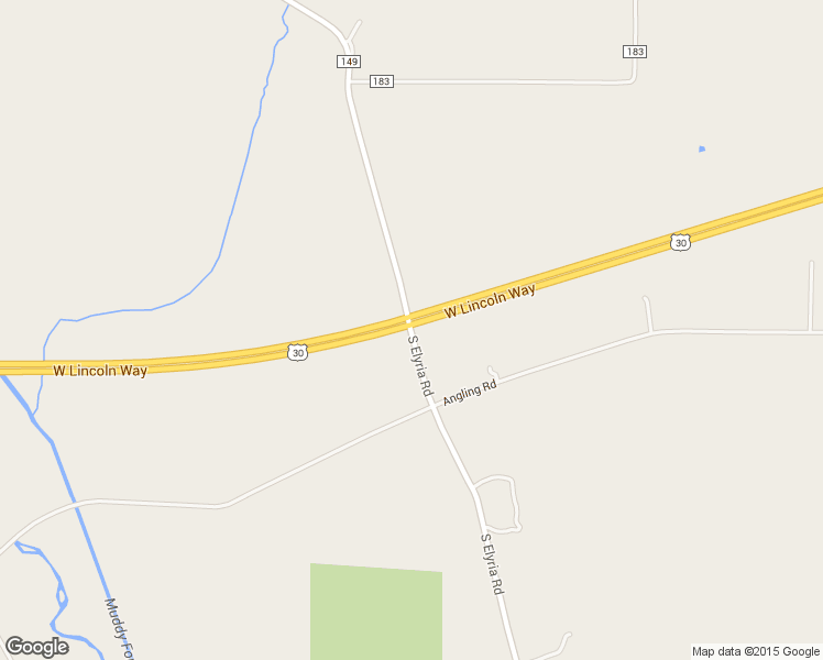 map of restaurants, bars, coffee shops, grocery stores, and more near 1202 South Elyria Road in Wooster