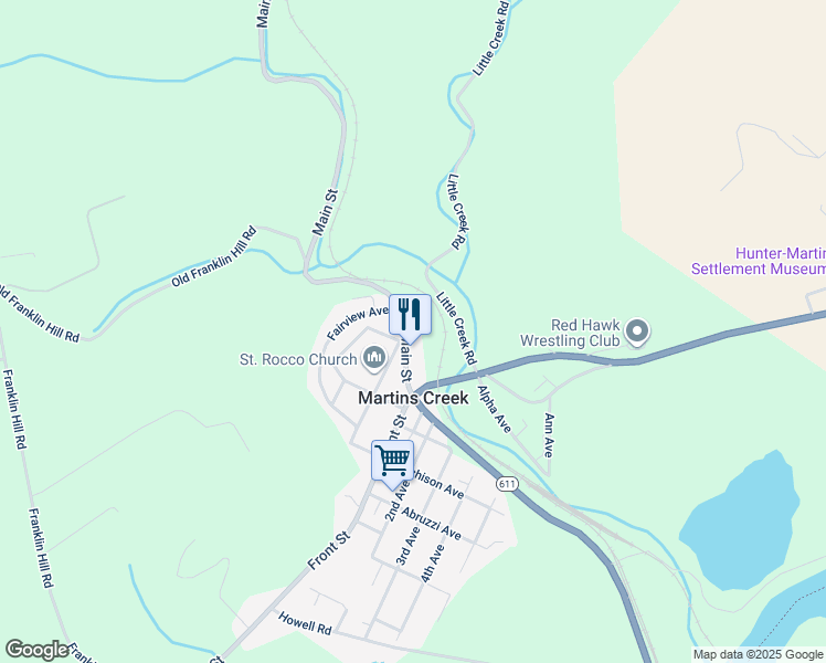 map of restaurants, bars, coffee shops, grocery stores, and more near 6759 Main Street in Bangor