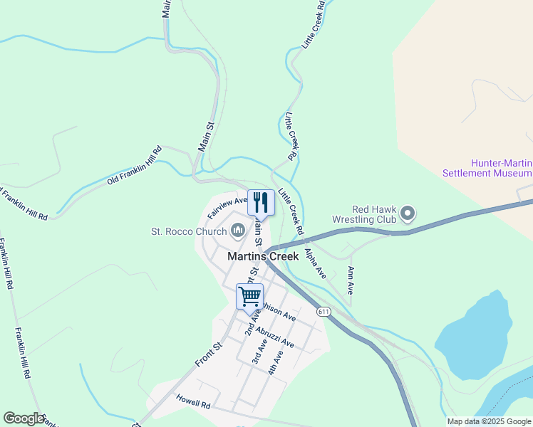 map of restaurants, bars, coffee shops, grocery stores, and more near 6759 Main Street in Bangor