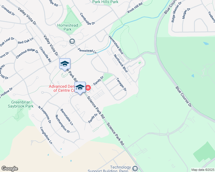 map of restaurants, bars, coffee shops, grocery stores, and more near 727 Linnet Lane in State College