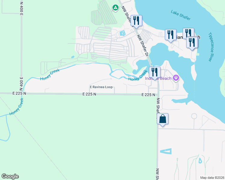 map of restaurants, bars, coffee shops, grocery stores, and more near 4691 East Ravinea Loop in Monticello