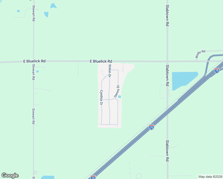 map of restaurants, bars, coffee shops, grocery stores, and more near 3325 Shiloh Dr in Lima