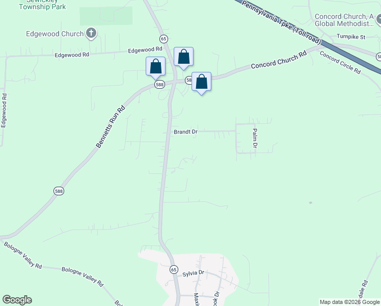 map of restaurants, bars, coffee shops, grocery stores, and more near 125 Rosemary Drive in Beaver Falls