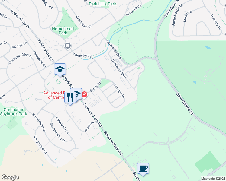 map of restaurants, bars, coffee shops, grocery stores, and more near 718 Linnet Lane in State College