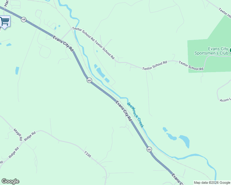 map of restaurants, bars, coffee shops, grocery stores, and more near 202 Eidenau Road in Zelienople