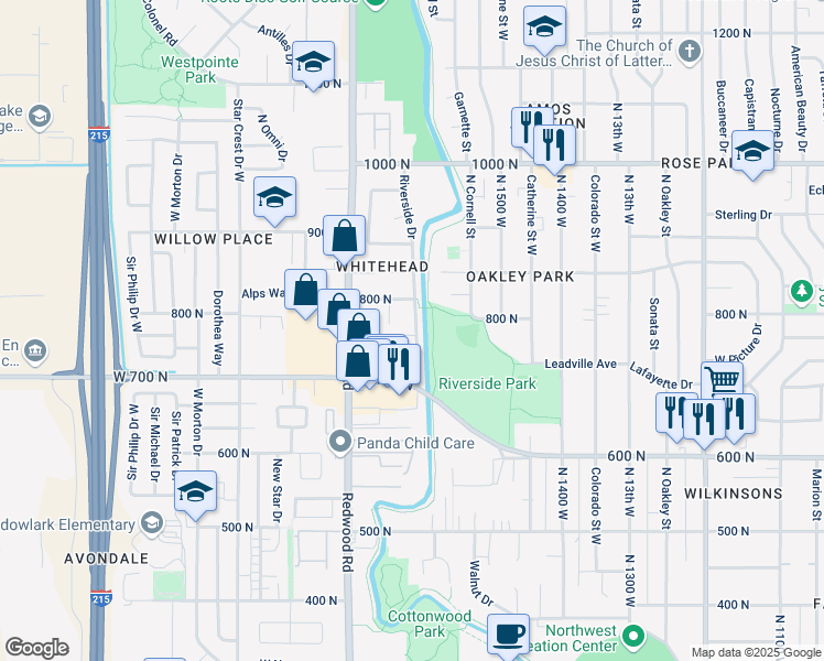 map of restaurants, bars, coffee shops, grocery stores, and more near 758 Irving Street in Salt Lake City