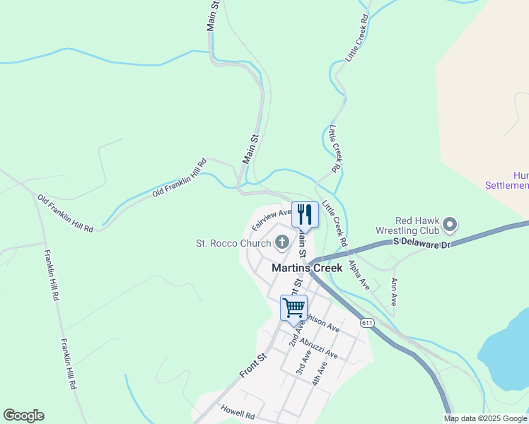 map of restaurants, bars, coffee shops, grocery stores, and more near 6790 Fairview Avenue in Bangor