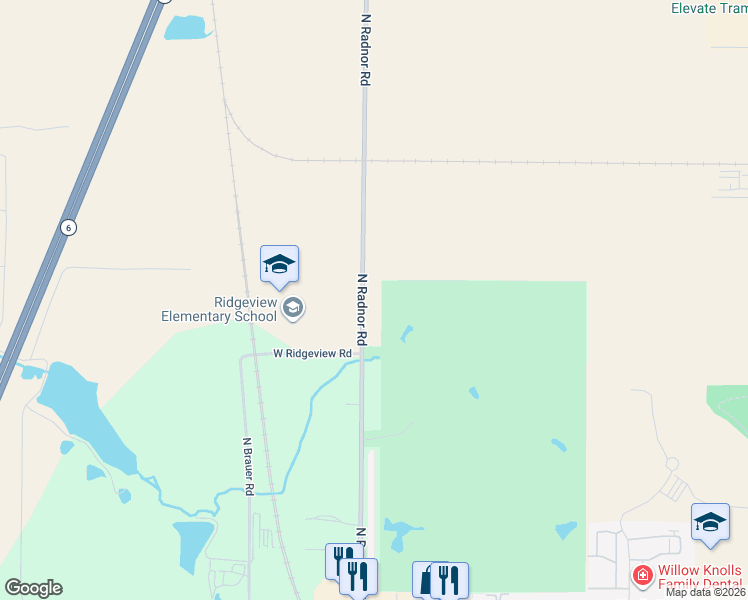 map of restaurants, bars, coffee shops, grocery stores, and more near 8114 N Radnor Rd in Peoria