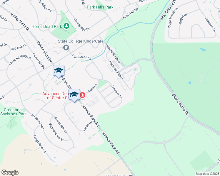 map of restaurants, bars, coffee shops, grocery stores, and more near 718 Linnet Lane in State College