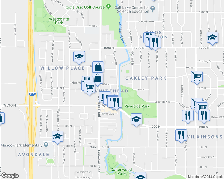 map of restaurants, bars, coffee shops, grocery stores, and more near 758 Irving Street in Salt Lake City