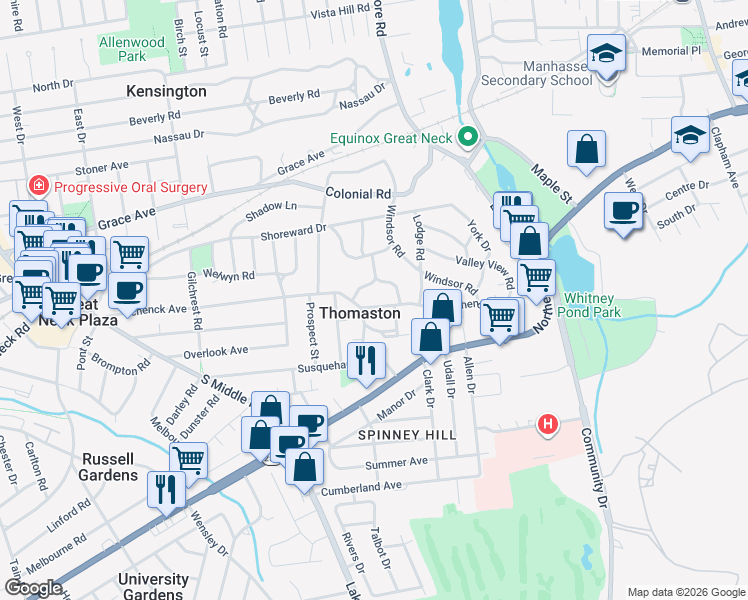 map of restaurants, bars, coffee shops, grocery stores, and more near in Thomaston