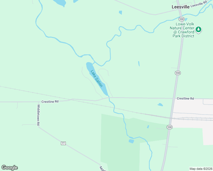 map of restaurants, bars, coffee shops, grocery stores, and more near 2261 Lake Galion Road East in Galion