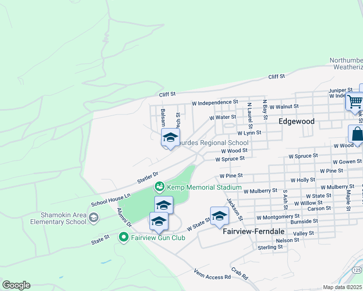 map of restaurants, bars, coffee shops, grocery stores, and more near 2000 Jackson Street in Edgewood