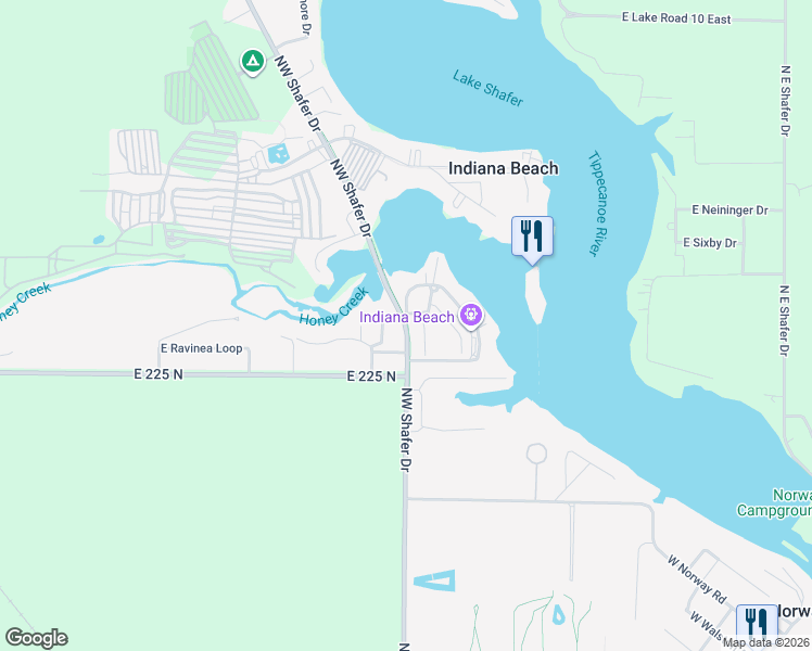 map of restaurants, bars, coffee shops, grocery stores, and more near 2282-2312 Northwest Shafer Drive in Monticello