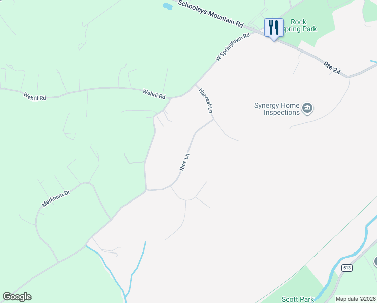 map of restaurants, bars, coffee shops, grocery stores, and more near 12 Rice Lane in Long Valley