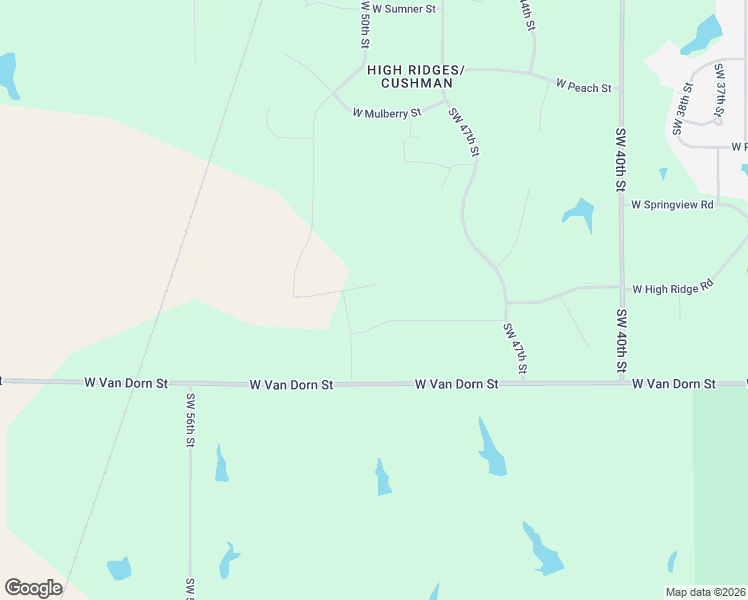 map of restaurants, bars, coffee shops, grocery stores, and more near 4896 West High Ridge Road in Lincoln