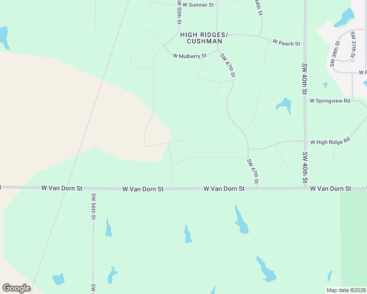 map of restaurants, bars, coffee shops, grocery stores, and more near 4896 West High Ridge Road in Lincoln