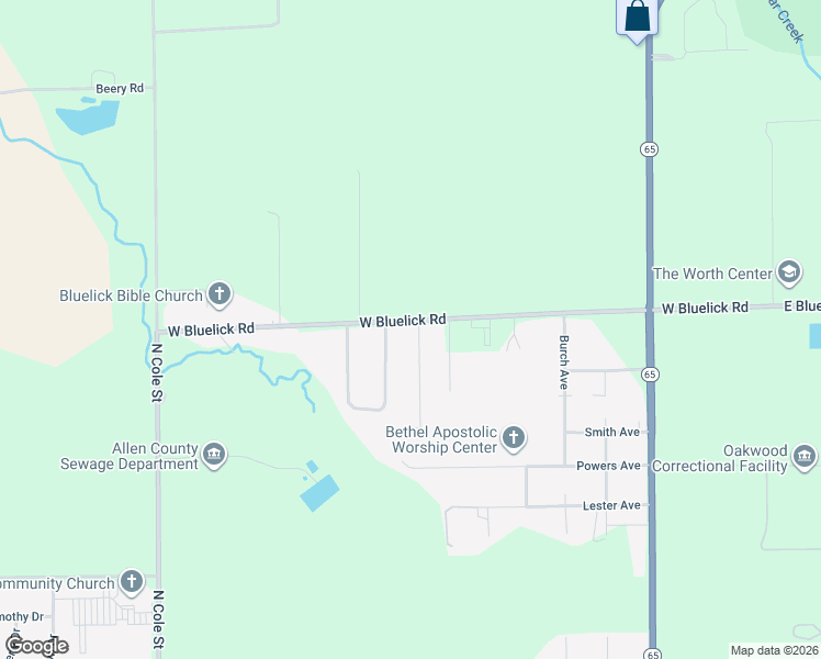 map of restaurants, bars, coffee shops, grocery stores, and more near 900-920 W Bluelick Rd in Lima