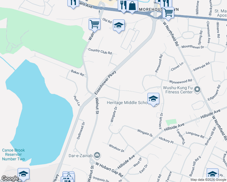 map of restaurants, bars, coffee shops, grocery stores, and more near 31 North Westgate Road in Livingston