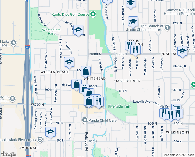 map of restaurants, bars, coffee shops, grocery stores, and more near 1620 Talisman Circle North in Salt Lake City