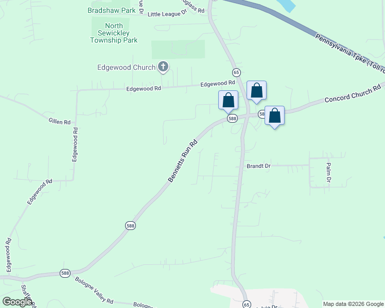 map of restaurants, bars, coffee shops, grocery stores, and more near 1075 Eastwood Road in Beaver Falls