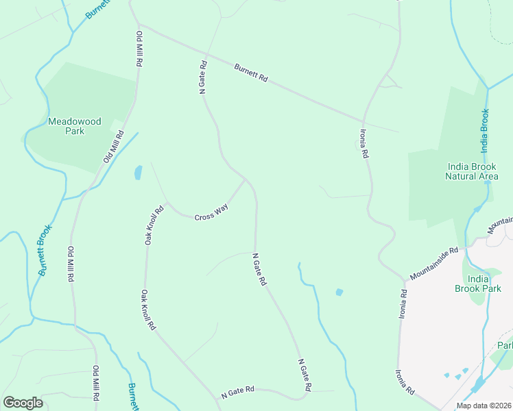 map of restaurants, bars, coffee shops, grocery stores, and more near 2 Cross Way in Mendham
