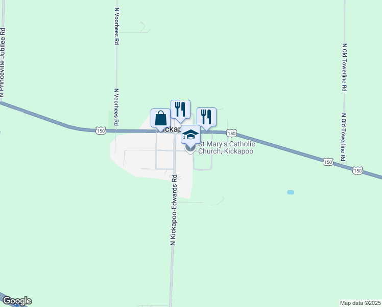 map of restaurants, bars, coffee shops, grocery stores, and more near 8214 North Jackson Street in Edwards