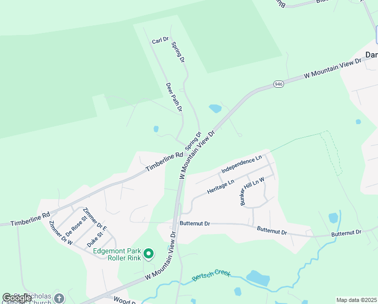 map of restaurants, bars, coffee shops, grocery stores, and more near 4234 West Mountain View Drive in Walnutport