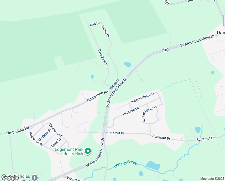 map of restaurants, bars, coffee shops, grocery stores, and more near 4234 West Mountain View Drive in Walnutport