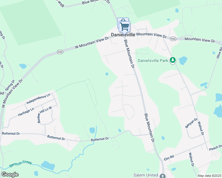 map of restaurants, bars, coffee shops, grocery stores, and more near 4054 Perry Court West in Danielsville