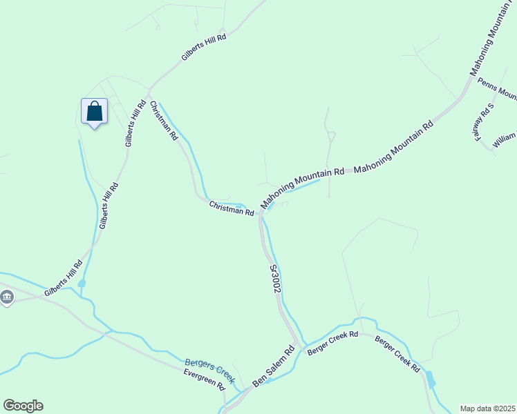map of restaurants, bars, coffee shops, grocery stores, and more near 6 Christman Road in Lehighton