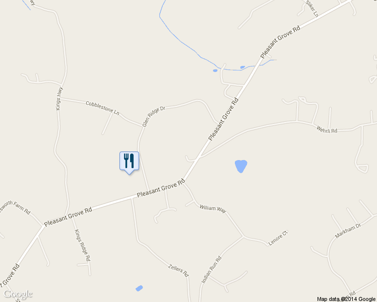 map of restaurants, bars, coffee shops, grocery stores, and more near 112 Pleasant Grove Road in Long Valley