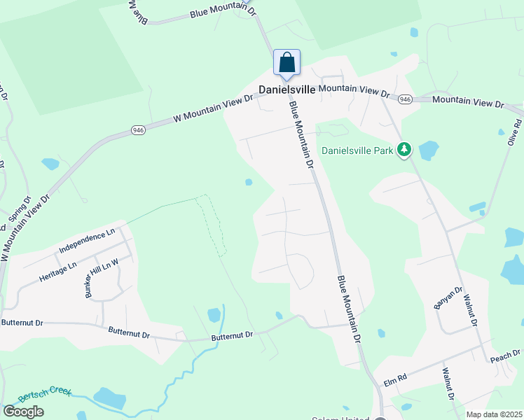 map of restaurants, bars, coffee shops, grocery stores, and more near 4030 Perry Ct W in Danielsville