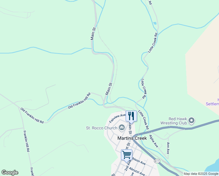 map of restaurants, bars, coffee shops, grocery stores, and more near 7024 Main Street in Bangor