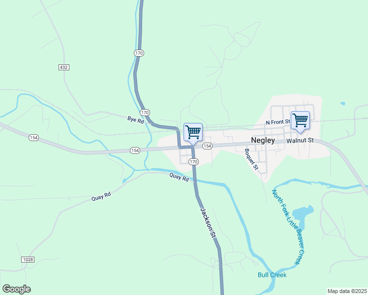 map of restaurants, bars, coffee shops, grocery stores, and more near 50585 Richardson Avenue in Negley