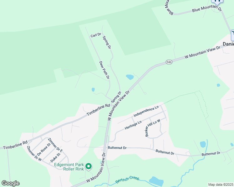 map of restaurants, bars, coffee shops, grocery stores, and more near 1311 Spring Drive in Walnutport