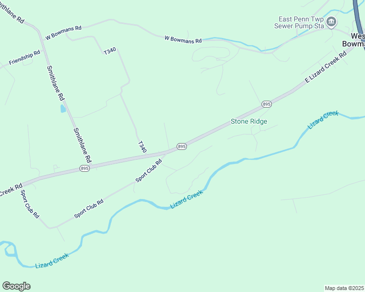 map of restaurants, bars, coffee shops, grocery stores, and more near East Lizard Creek Road in LEHIGHTON Borough
