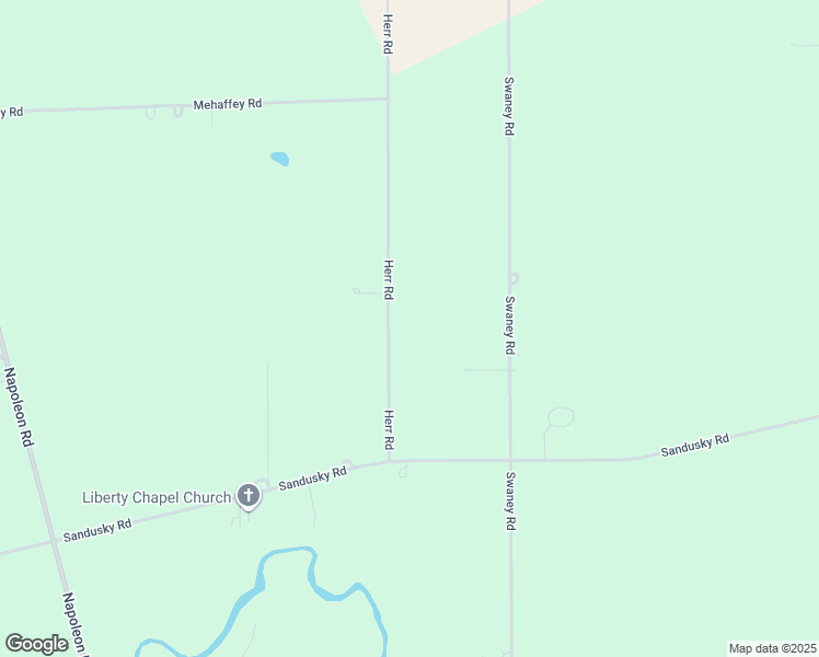 map of restaurants, bars, coffee shops, grocery stores, and more near 3536 Herr Road in Lima