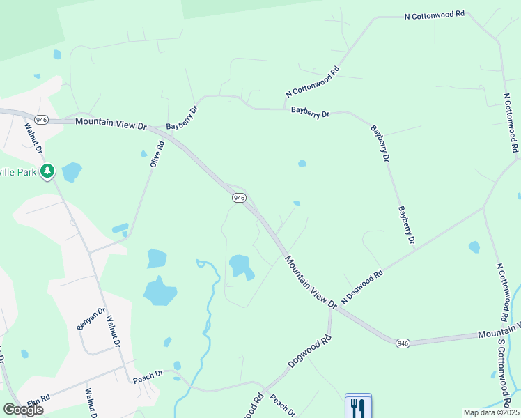 map of restaurants, bars, coffee shops, grocery stores, and more near 3726 Filbert Drive in Danielsville