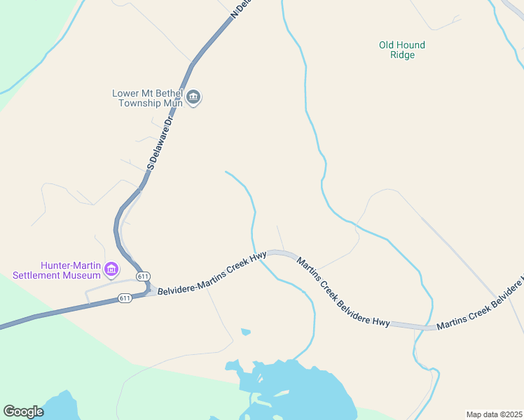 map of restaurants, bars, coffee shops, grocery stores, and more near 3554 Martins Creek Belvidere Highway in Bangor