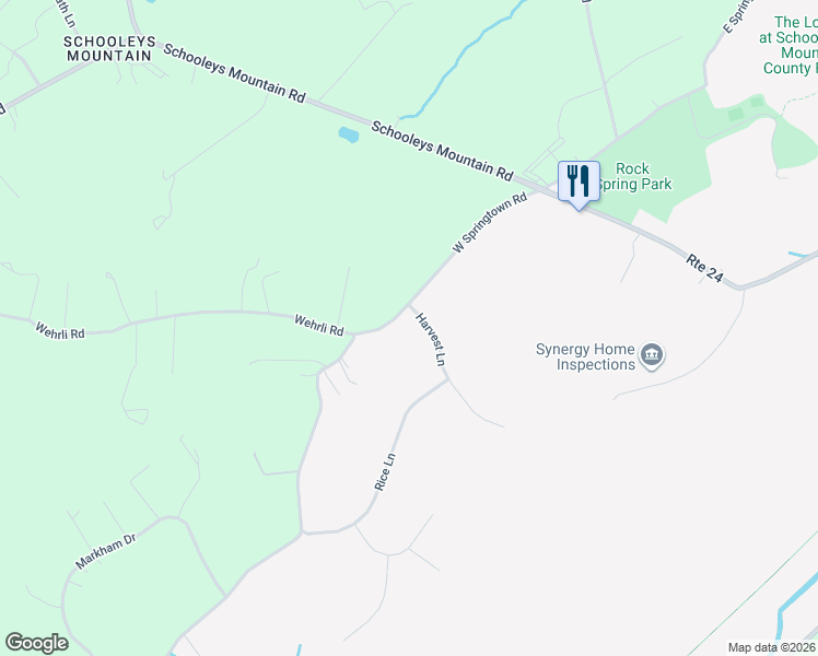 map of restaurants, bars, coffee shops, grocery stores, and more near 2 Harvest Lane in Washington Township