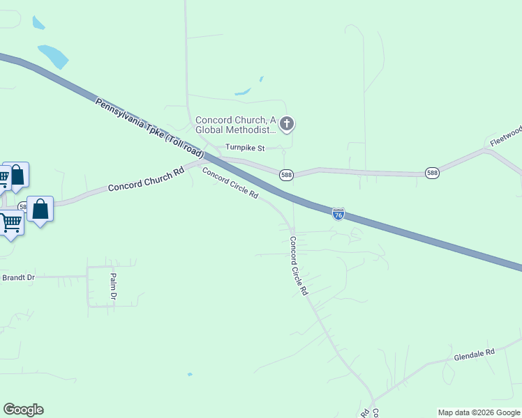 map of restaurants, bars, coffee shops, grocery stores, and more near 153 Concord Circle Road in Beaver Falls