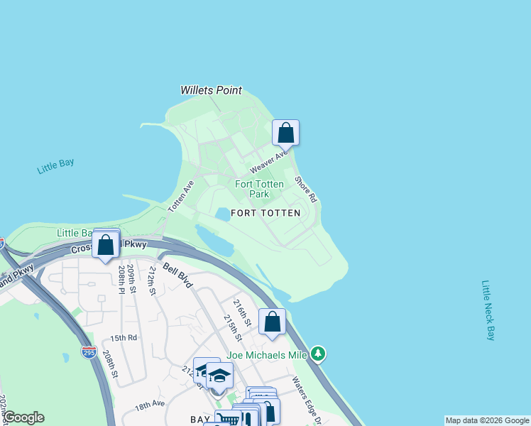 map of restaurants, bars, coffee shops, grocery stores, and more near in Queens