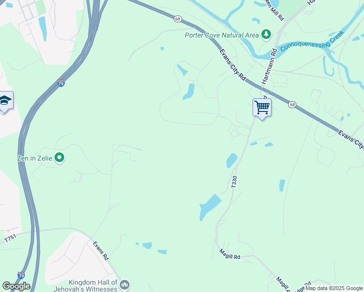 map of restaurants, bars, coffee shops, grocery stores, and more near 197 Rylie Drive in Harmony