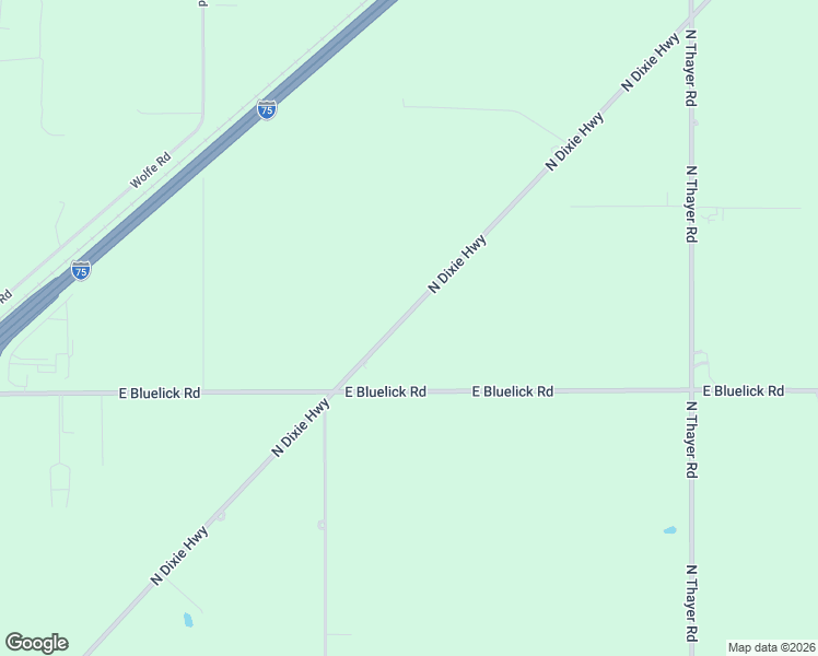 map of restaurants, bars, coffee shops, grocery stores, and more near 3648 North Dixie Highway in Lima