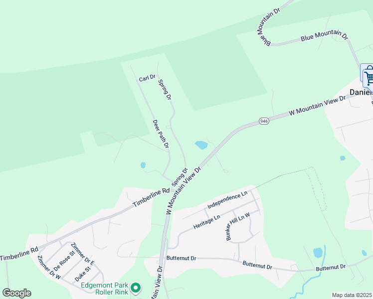 map of restaurants, bars, coffee shops, grocery stores, and more near 1334 Spring Drive in Walnutport