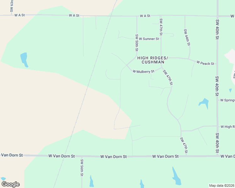 map of restaurants, bars, coffee shops, grocery stores, and more near 2099 Southwest 50th Street in Lincoln